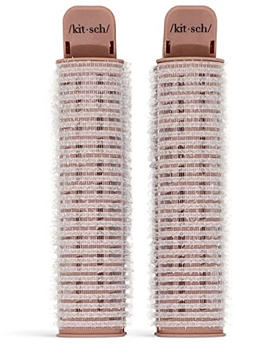 Kitsch Instant Hair Volumizing Clips For Women - Hair Roller Clips With Velcro Roller & Clip For Hair Volume & Curl | Easy To Use Root Clips For Hair Root Lift Of All Hair Type | Curl Clips, 2 Pcs #TOP28