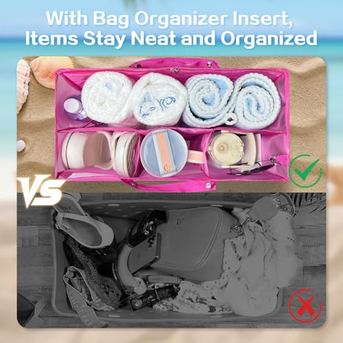 Image of XYFuuee Beach Bag Organizer Insert Divider for X Large Bogg Bag Accessories