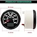 Geloo 85MM Boat GPS Speedometer Gauge 35 MPH 50 km/h Marine MPH Speedometer Waterproof Speedometer Odometer for Boat Truck Motorcycle Automotive Replacement Speedometers with 7 Colors Backlight 9-32V