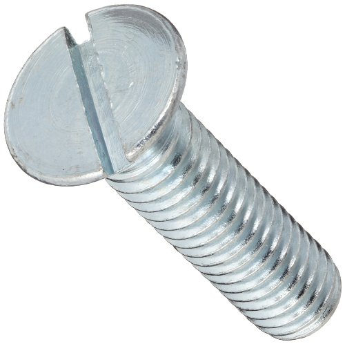 Vis à métaux 1/2"-13 UNC en acier zingué tête plate lot de 10