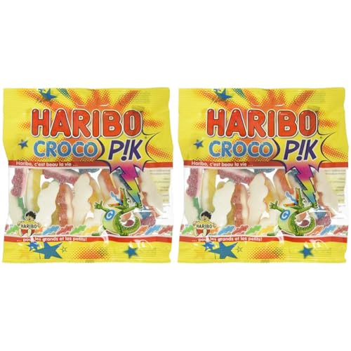 Haribo Croco Pik 120 g (Lot de 2)