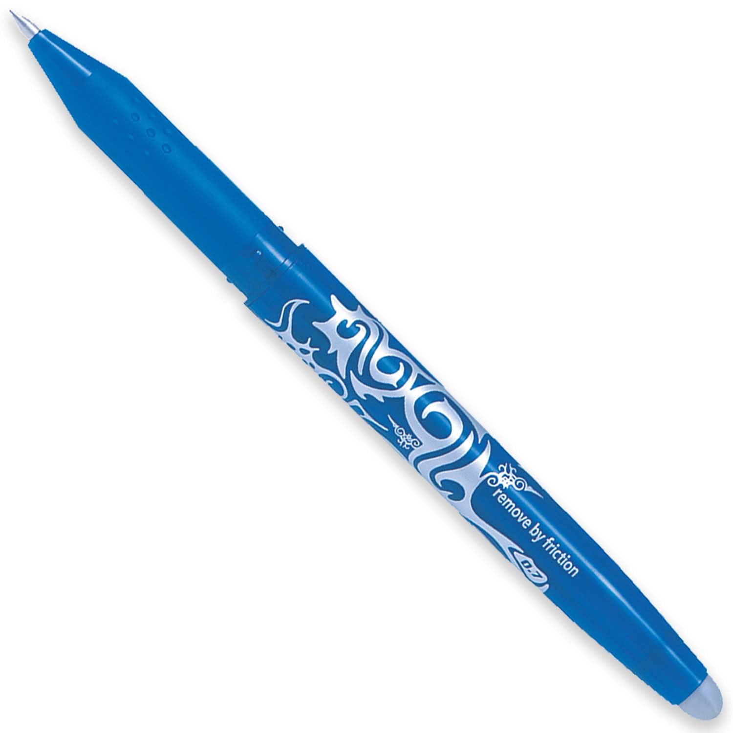 PILOT Frixion Stylo roller effaçable à la chaleur/friction FR7 - Pointe moyenne 0,7 mm - Pack coussin floral de 5 - Vert citron, bleu clair, violet, rose et orange