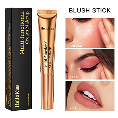 Paminify Contour Beauty Wand,Liquid Highlighter Makeup Wand, Face Blush With Cushion Applicator,Nourishing Bronzer Stick Illuminator,Cruelty-Free,Medium Contour+Rosa Blush+Pearl White Highlight #TOP4