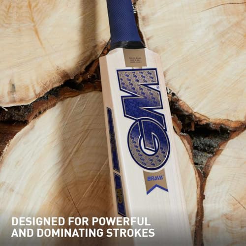 Image of GM Brava 444 English Willow Cricket Bat for Mens, Size - Mens