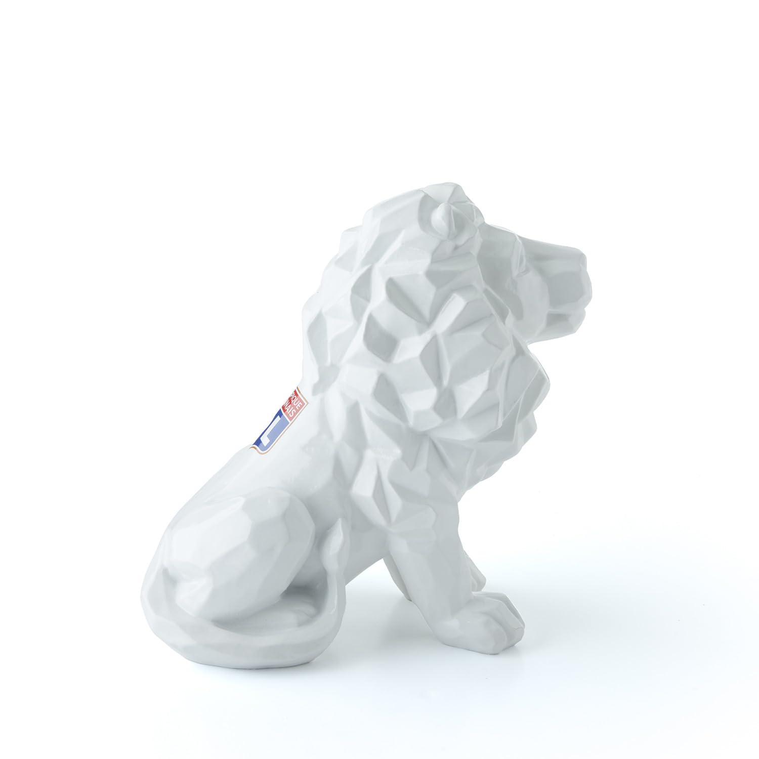 Olympique Lyonnais Statuette Lion Blanc Petit Format