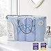 Clair de Lune Moses Basket Bedding Bale Gift Set, Blue, 4 Piece