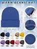 Set de invierno JaGely: gorro tejido, bufanda y guantes térmicos en paquete 4
