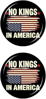 2 Pcs No King in America Signs Circular Car Bumper Magnets,Resist Sign Magnet for Cars,For Adult Funny Car Magnet,Removable Sticker Sign for Car Truck Vehicle
