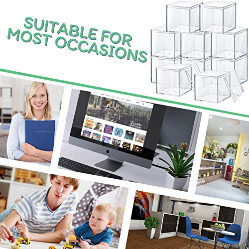 Clear Acrylic Box With Lid Plastic Clear Acrylic Square Cube Acrylic Display Box For Storage Acrylic Stackable Container For Pill Candy Jewelry Gift Card Party Favors 2.9 X 2.9 X 2.9 Inch (48 Pieces) #TOP6