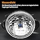 AHL Motorrad scheinwerfer, Universal Scheinwerfer Hauptscheinwerfer Schwarz Metall Kit Kompatibel mit SUZUKI GSX1400 / SV650 / SV1000 BANDIT GSF650 / GSF 1200 / GSF 1250