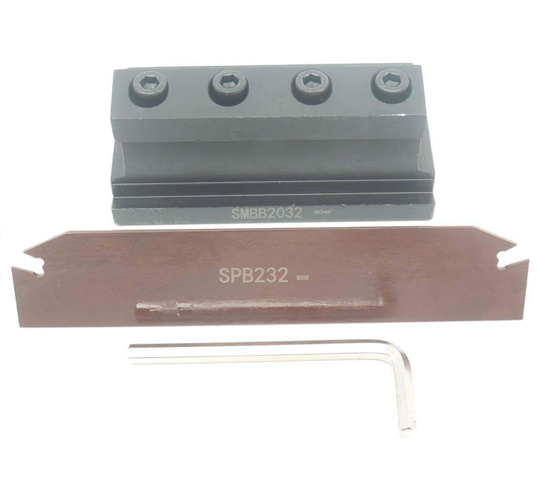 SPB232 SPB32-2mm Grooving Parting Blade Plate SMBB2032 Cut Off Block Tool Holder