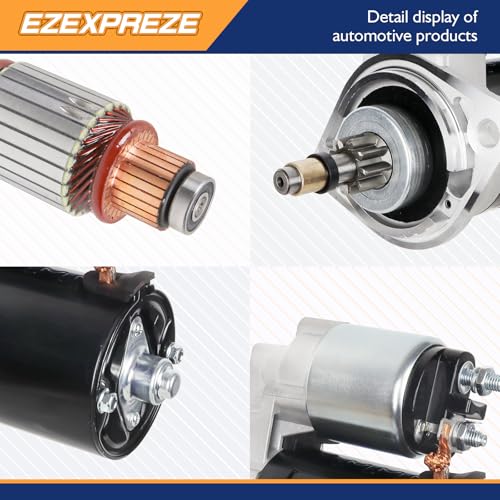 Image of 16450N Ezexpreze Starter Motor Compatible with Porsche 914 1974-1975 1.8L, Volkswagen Beetle 1970-1979 1.6L, Super Beetle 1972-1980 1.6L, 0.8kw 12V 9-Teeth CCW 111911023, BAA-911-023B, 6004AA0021