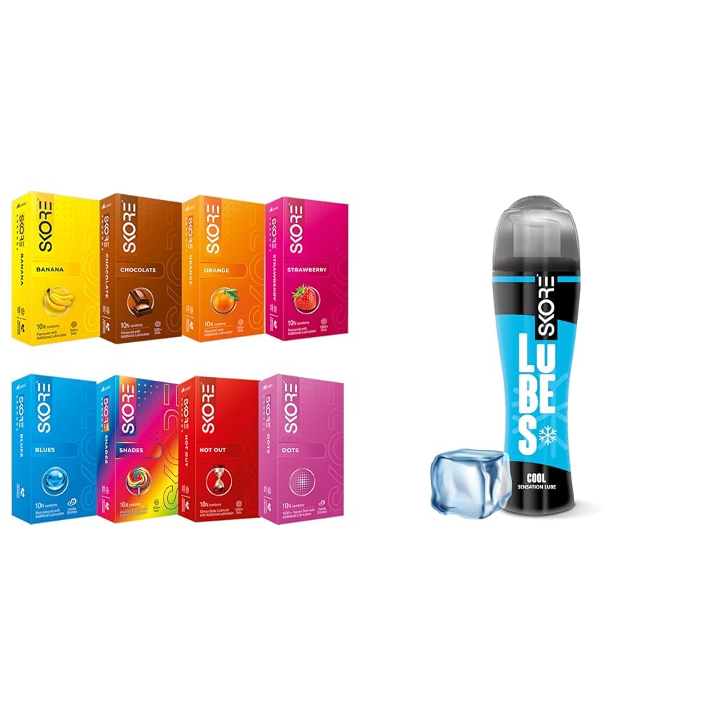 Skore New Adventure Pack & Skore Lubes 50ml - Cool Sensation Lube Combo-image-37