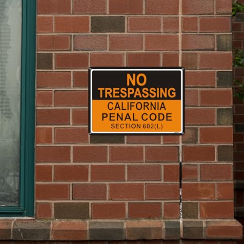 Panneau de signalisation No Trespassing étanche avec impression UV - 7