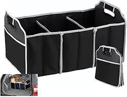Caixa Organizadora Porta Malas Dobrável Carro 3 Divisórias