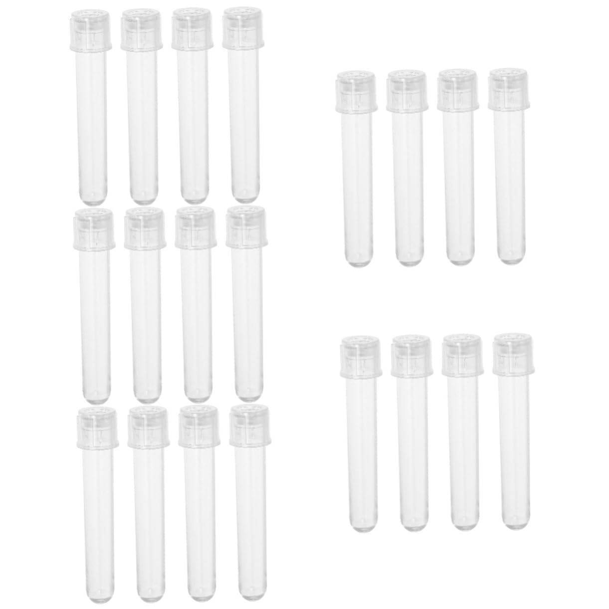 Mobestech 120pezzi Provette Plastica Con Coperchio Tubetti Per Campioni Di Liquidi e Cellule Per Laboratori e Uso Viaggi Trasparenti e Leggeri