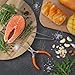 2pcs Stainless Steel Pin Bones Tweezer Fish Bone Pliers Tweezers Fish Bone Tweezers Aquarium Tweezer and Pliers Kitchen Cooking Deboning Tool Kit for Salmon Trout All Fishes