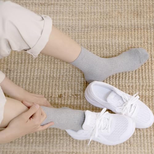 Copper Fabric Plain Socks 6 Sets Foot Odor Prevention Anti-static Athletic Casual Calf Socks Made in Korea4