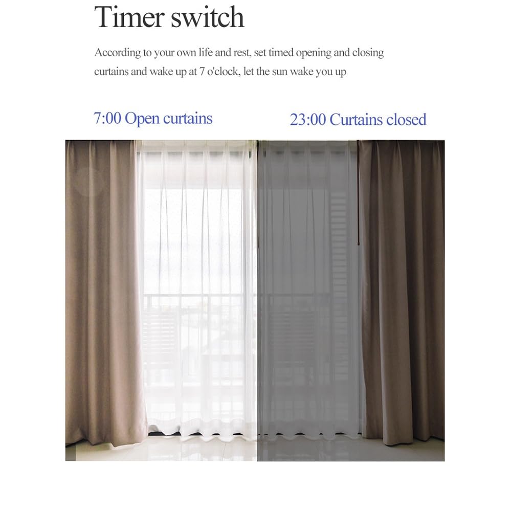 Tuya Smart WiFi automatico apritenda – Motore di controllo remoto per binari T/U-Rail Smart Life compatibile con domotica facile installazione tende motorizzate