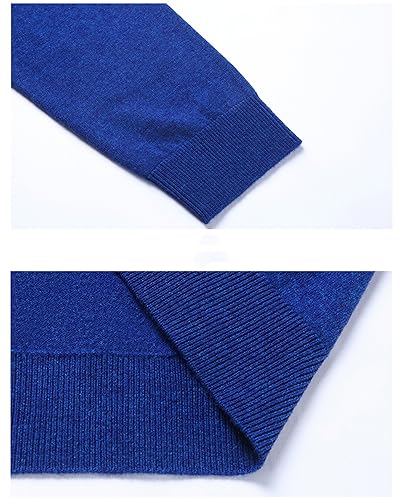 SaoBiiu Men's 100% Wool Sweater Autumn Winter Cashmere Sweaters Men Crewneck Long Sleeve Pullover Sweater4