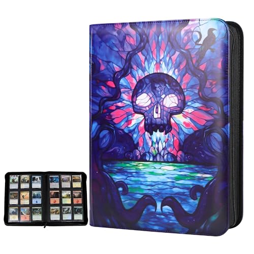 Image of Katomula 360 Pockets Card Binder, MTG Card Binder, Double Sided Card Collection Album Folder with 20 Pages, Side-Loading Card Holder for MTG, TCG, Trading Card, Sports Cards-Swamp