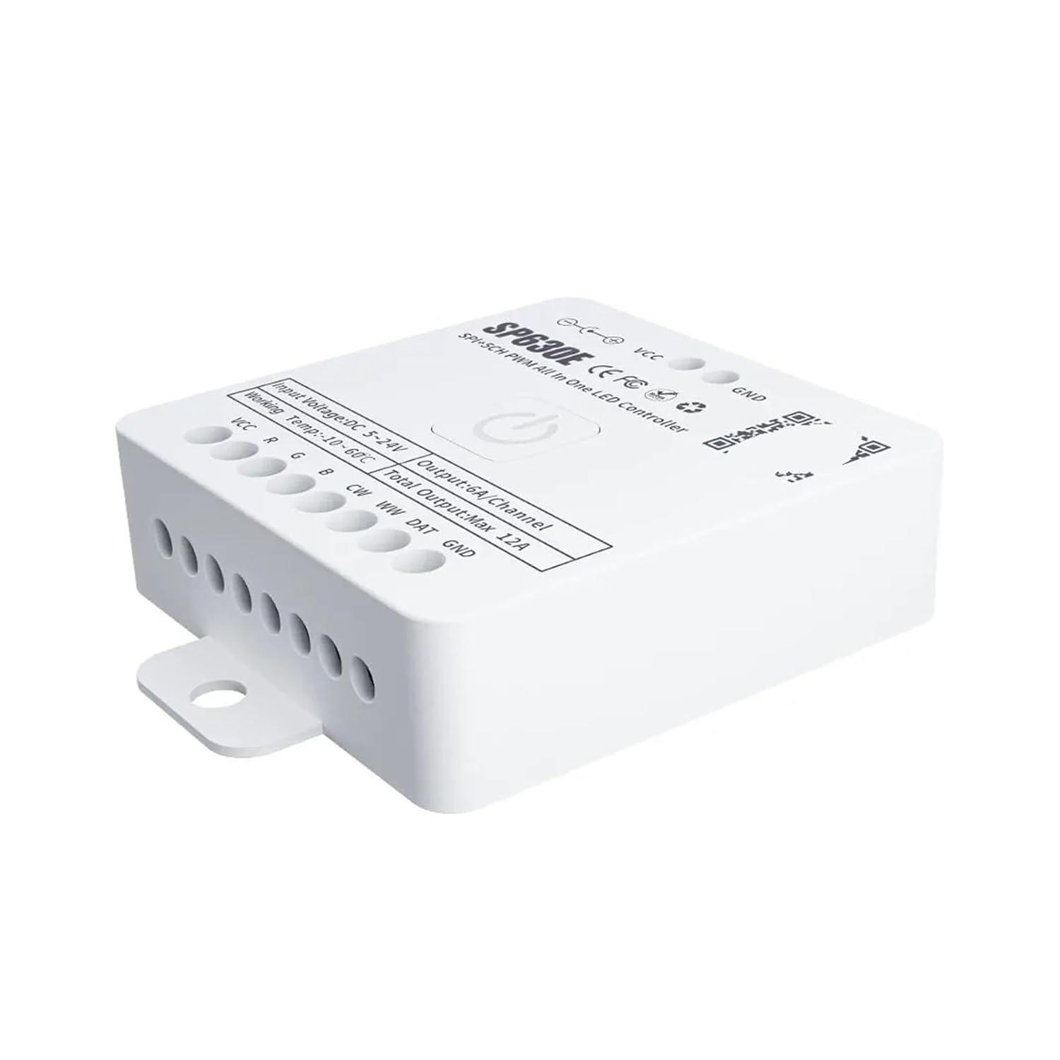 SP630E LEDライトコントローラー 5チャンネル PWM SPI ピクセルライトストリップ DC5-24V SP630E LED コントローラ