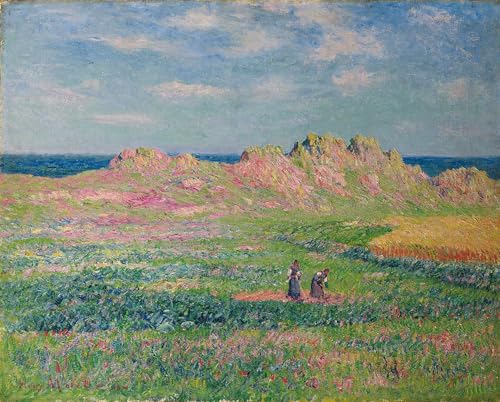 Art Tableau l'Ile d'Ouessant Henry Moret Impression d'art sur Toile 60x90cm