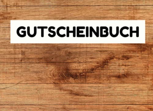 Gutscheinbuch: Blanko Gutscheinheft zum selber ausfüllen und gestalten mit 35 Gutscheinen.