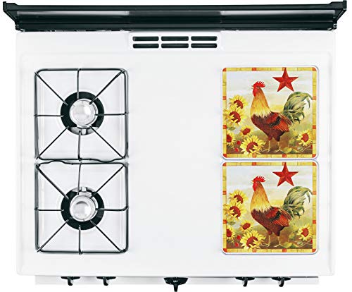 Reston Lloyd Square Gas Burner Covers, Set of 4, Morning Run Pattern - Thumbnail 5