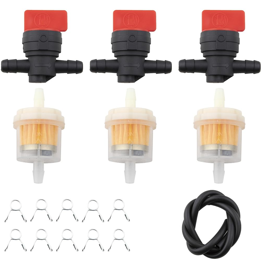 Ijsdnvjndx As Shown 698183 Shut-Off Valve Filter Line Intake Hose Kit For Small Engine Lawn Mower Replacement Parts