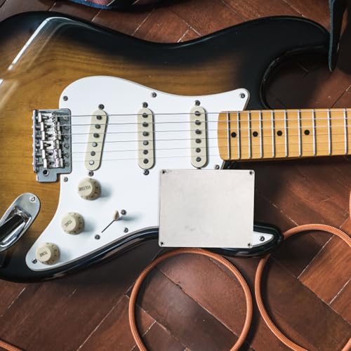 Boîtier d'effet guitare DIY en aluminium argenté anti-interférence et solide