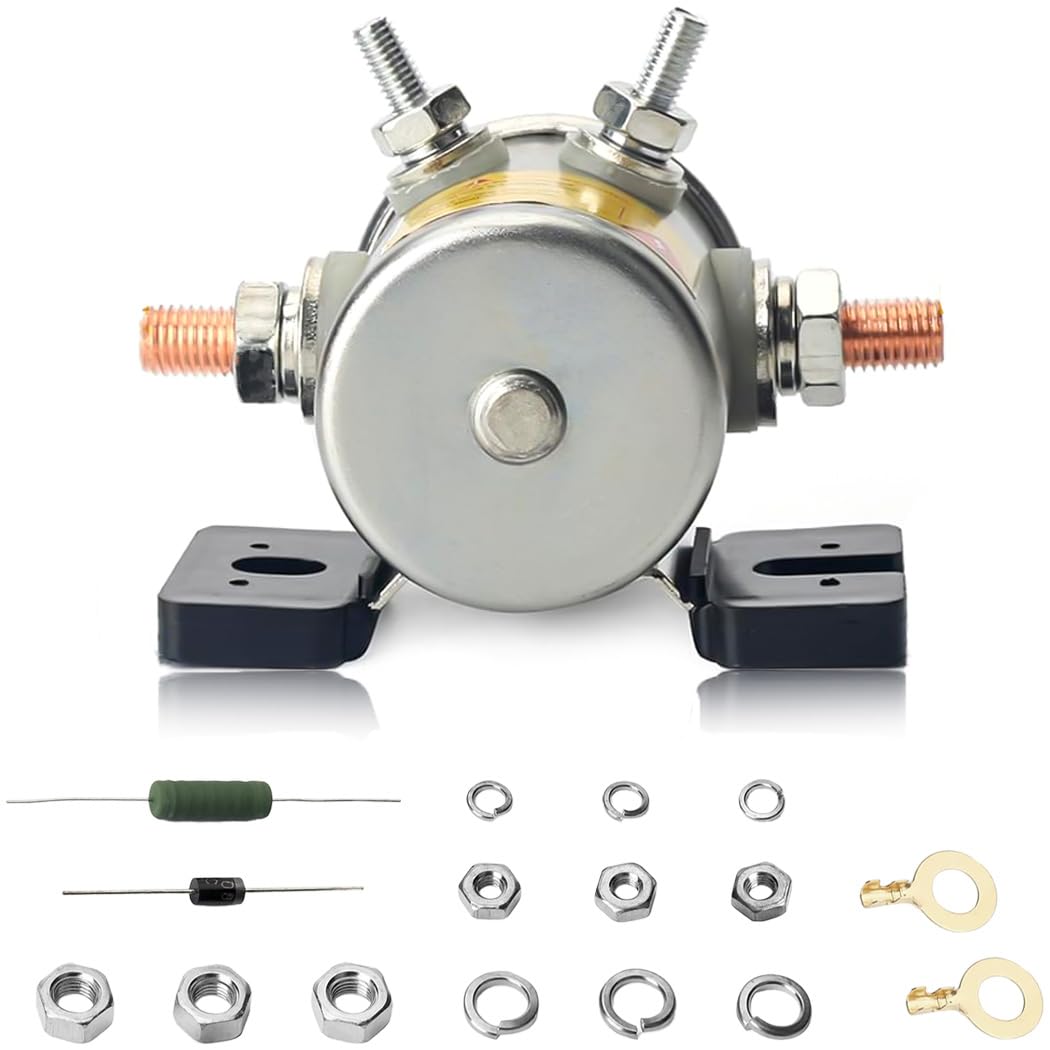 36V 70 Series Solenoid Relay for 36 Volt Ezgo Electric Golf Cart Max 300A TXT 27855G01 11761G1 27855G02 31680G1 3016 with Resistor Diode Kit 36VDC 4