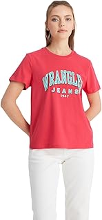 Wrangler Bisiklet Yaka T-shirt W7N4205541 T-shirt Kadın