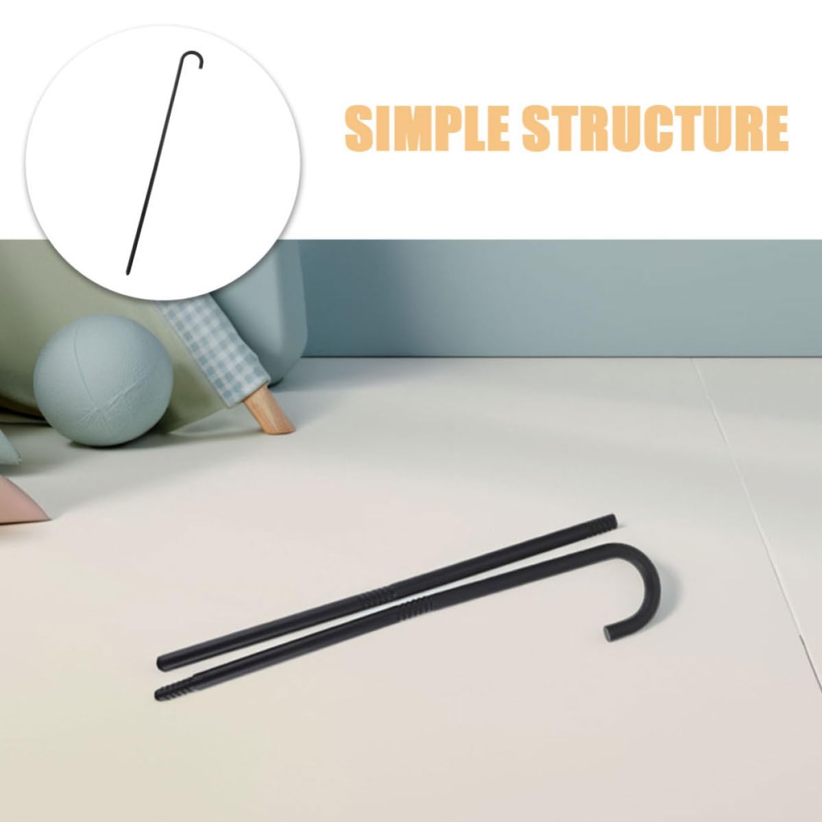 Tofficu 20 Pezzi Bastone da Mago 100cm in Plastica Nero, Accessorio Cosplay | Feste e Spettacoli, Staccabile Impugnatura Comoda, Design Classico e Peso Leggero