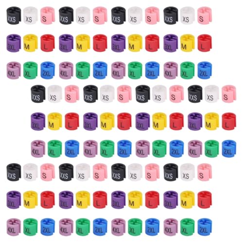 Étiquettes de taille pour cintres en plastique, trieur de XXS à 4XL, lot de 450 pièces