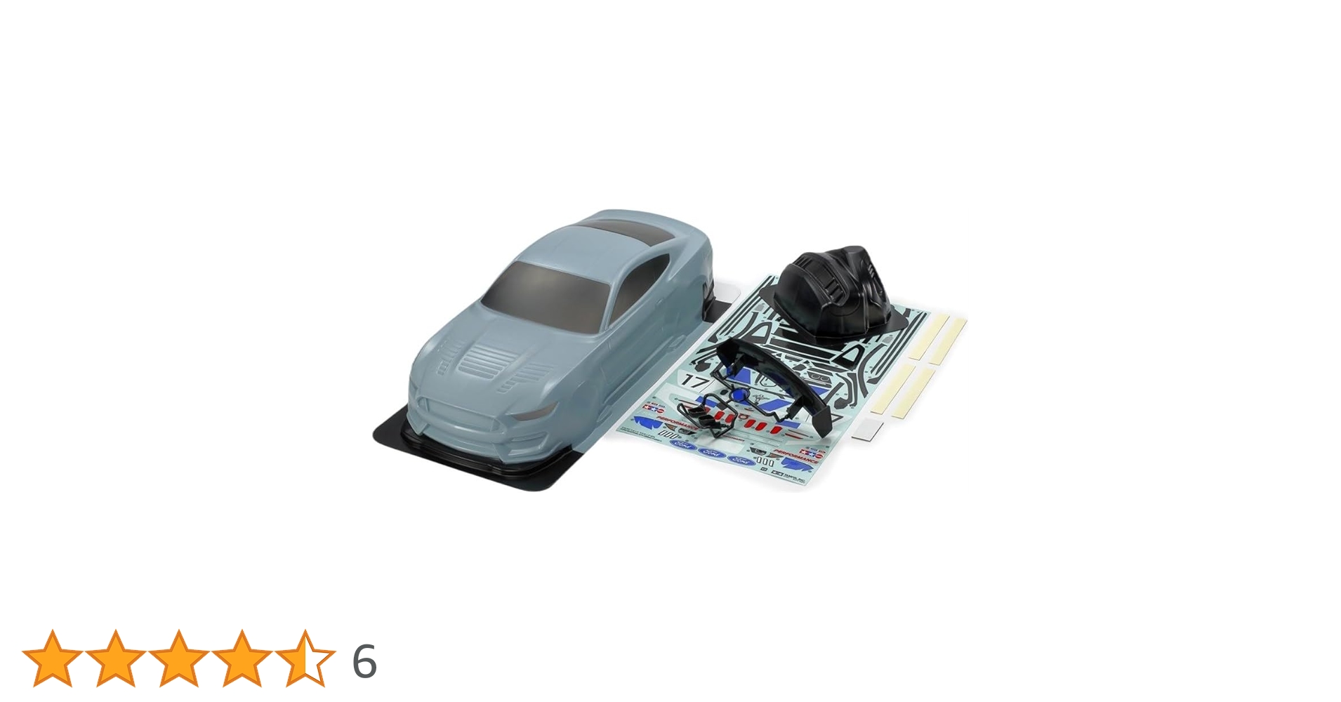 ▲タミヤ,限定少量フォードマスタングGT4 塗装済ボディセット ,47485 フォードマスタングGT4 塗装済ボディセット (コルサグレイ
