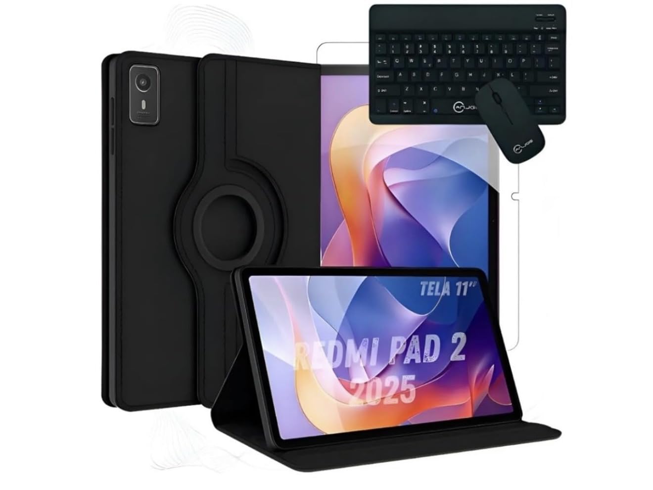 Capa Para Xiaomi Redmi Pad 2 (2025) Kit Completo (Preto). | Amazon