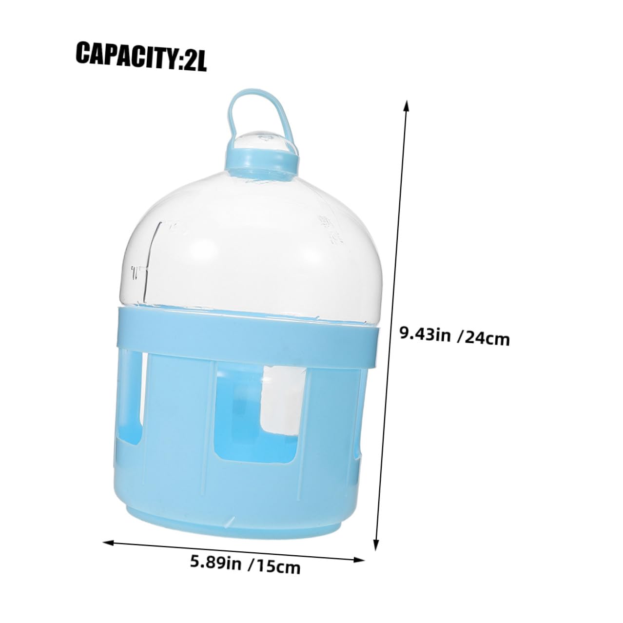 Gatuida 2 Bebederos de Agua para Palomas Boca Ancha, Dispensadores de Agua Abs para Jaulas, Comedero y Bebedero para Palomas y Pollos, Fácil Acceso Hidratación