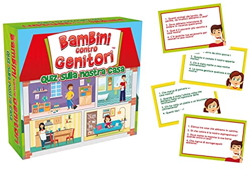 Gioco da Tavolo Quiz per Famiglie Giochi di società Giochi per Bambini | Bambini contro Genitori Quiz Sulla NOSTRA CASA | dai 6 Anni