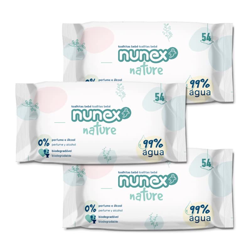 Toallitas Biodegradables para Bebés Extra Suaves 99% de Agua | 14 Paquetes, 756 unidades
