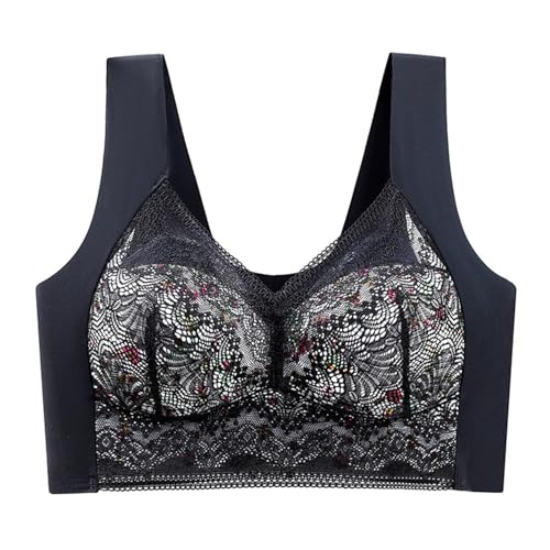 Cocila Sujetador De Espalda para Mujer, Pecho Grande, Pequeño Y, Lencería Mujer Sujetadores Rojos Ropa Deportiva Nina 10 Anos Talla 75 Algodon Abierto Delante Encaj Sin Aros Postoperatorio 95B