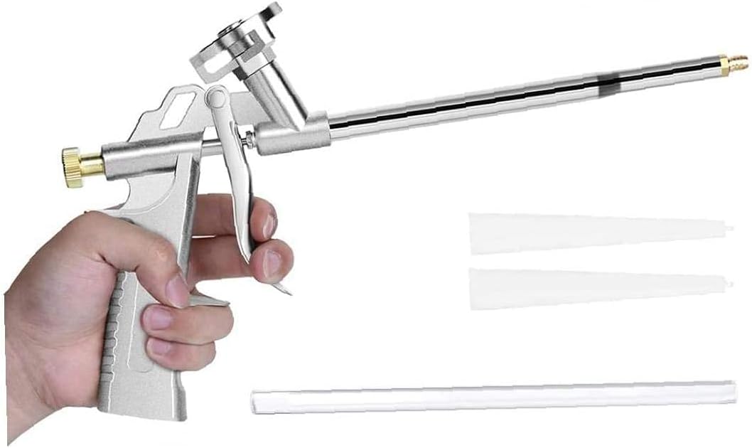 Spray Foam Hand Foam Tool Metal Caulking Tool Foam Dispensing Filling Sealing Caulk Gun Tool