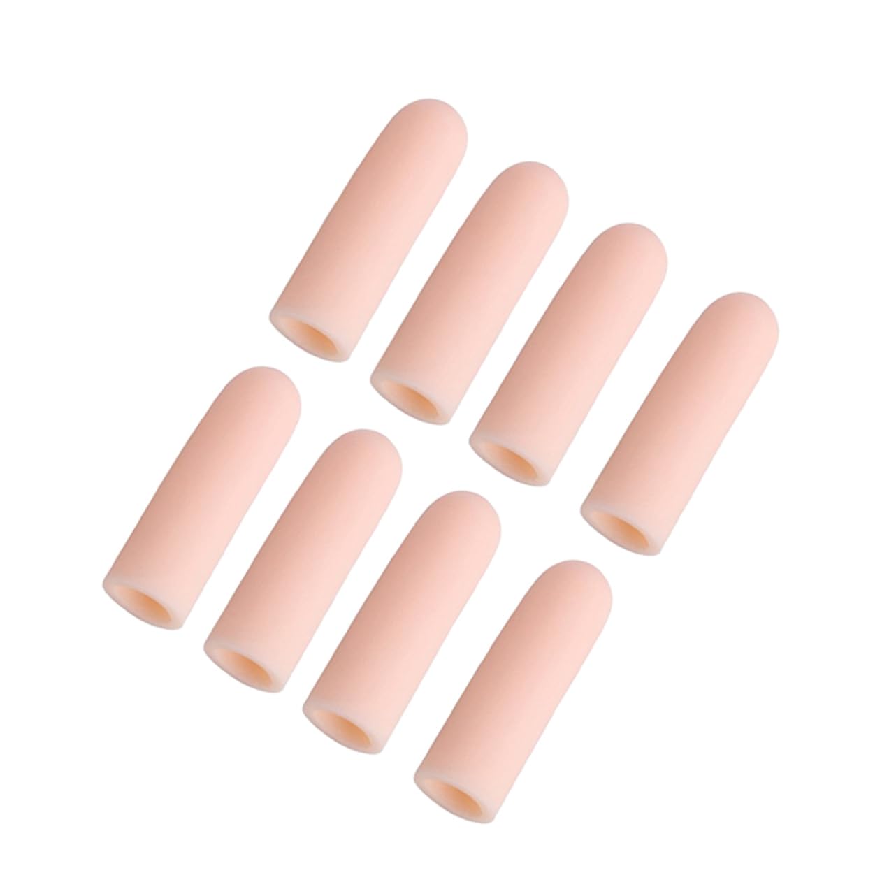 BEBEMOKO Finger Hood 8 Pack Finger Toe Protective Cover Cut-Resistant Gel for Men Women Washable and Non-Slip