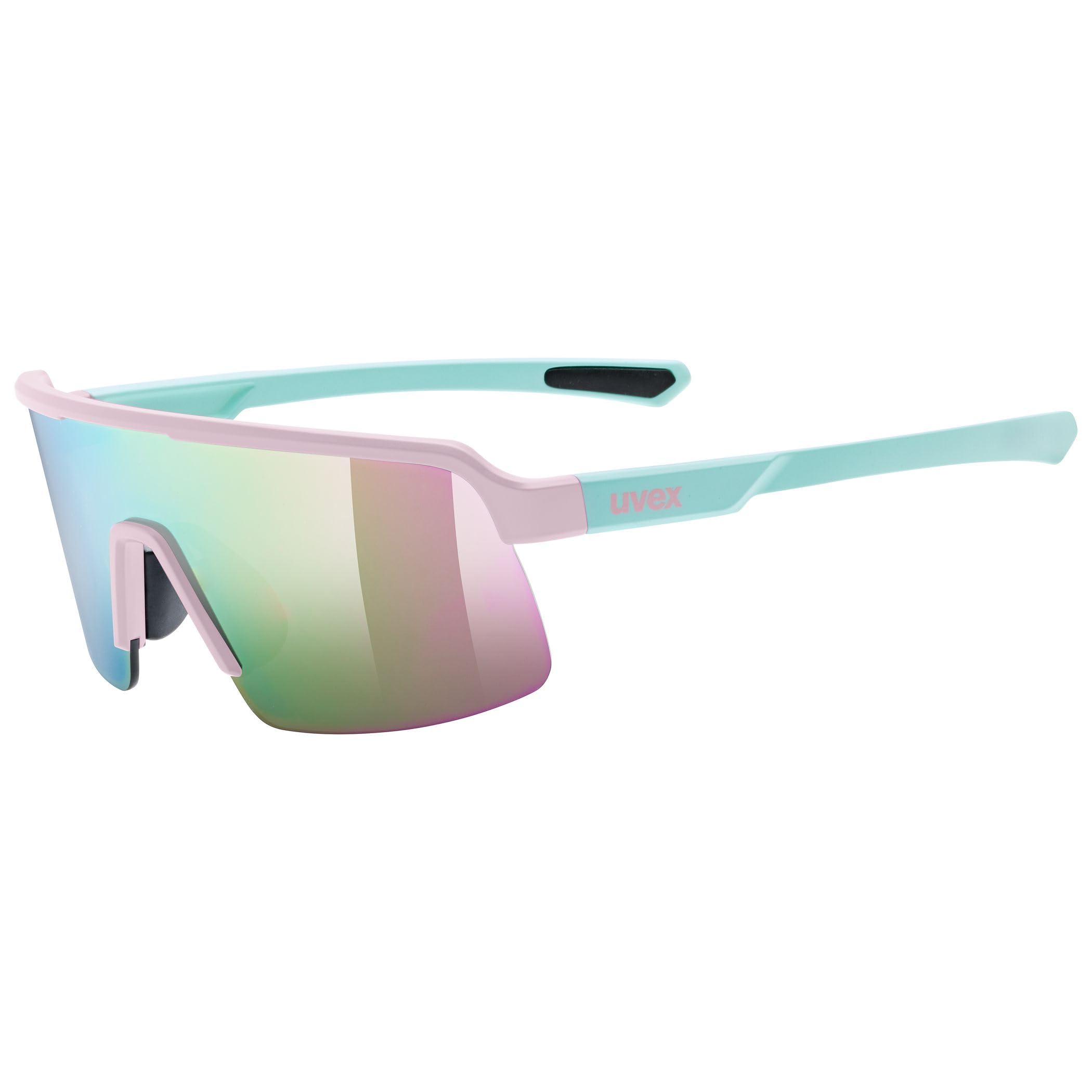 Uvex dyrt jr. - leichte, stylische Sportbrille mit verspiegelter Scheibe und Soft-Nasenpads und Soft-Bügeln für Kinder