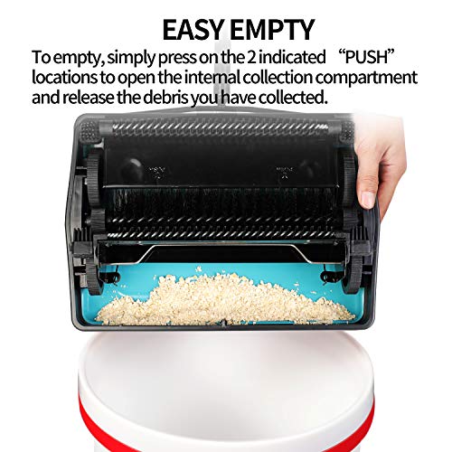 image for Yocada Carpet Sweeper Cleaner for Home Office Low Carpets Rugs Underco