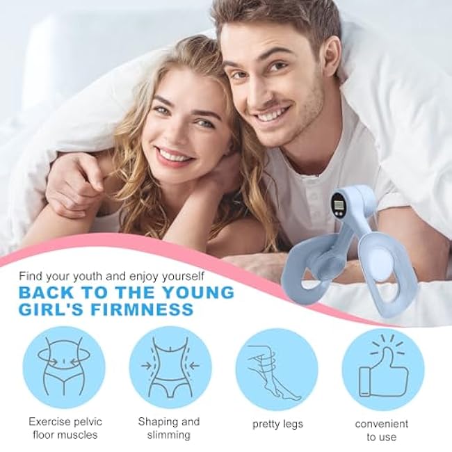 2025 Upgraded Thigh Master Pelvic Floor Exercise Devices with Counter, Inner Thigh Exerciser for Women, Leg Exerciser Booty Trainer Thigh Slimmer Pelvic Floor Strengthening Exercise Equipment for Home