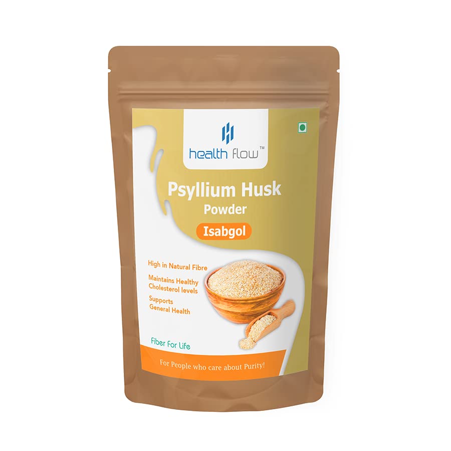 Health Flow Psyllium Husk Powder Isabgol – 100gm Fibre Supplement for Digestion