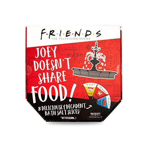 Mad Beauty Friends Tv Show Joey Doesn’t Share Food 8 Slices Of Bath Salts Set In Funny Pizza Box Packaging To Share Or Not Share, Relaxing And Moisturizing Coconut, Peony, Vanilla Tea, And More #TOP28