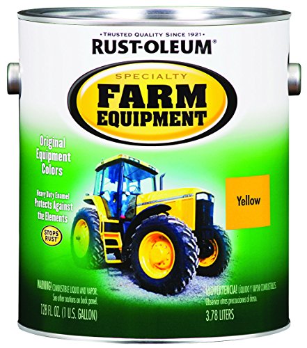 Rust-OLEUM 7449402 Gallon Caterpillar Yellow Bright Enamel Paint