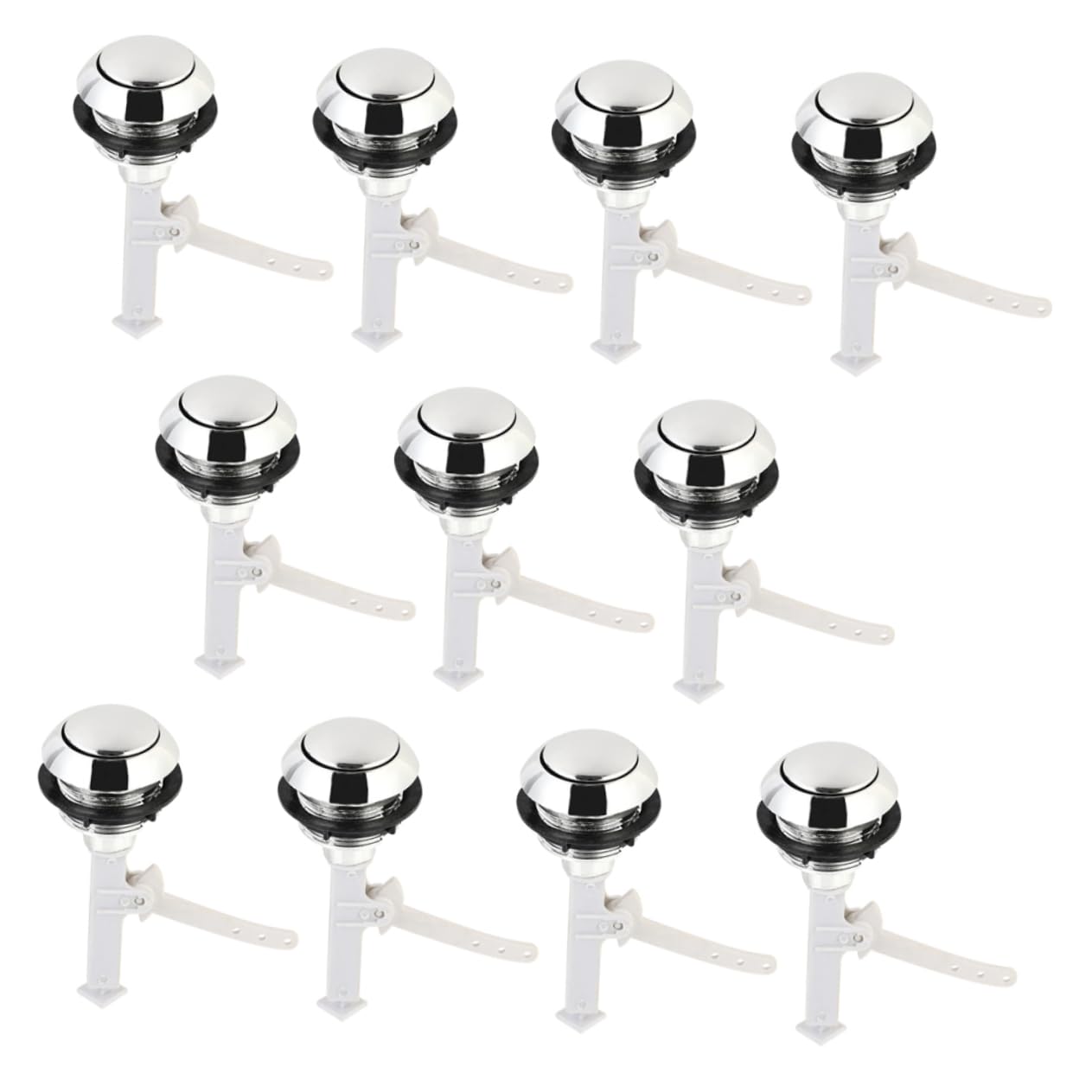 NUOBESTY 5 Ensembles Bouton De Toilette Pousser Réservoir De Toilettes Boutons De Réservoir De Toilette Clé Seul Bouton De Chasse D'eau Libérer Les Pièces Abdos 12 Pièces * 5